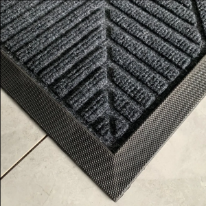 custom non slip commercial welcome washable polyester rubber rectangle door mats for front doo