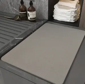 Diatomaceous Earth Bath Mat Diatomite Stone Bath Mat Fast Water Drying Diatom Mud Foot Pad Bathroom Floor Mats Diomataceous Eart