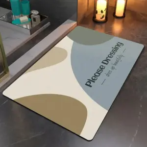 Quick Dry Diatom Shower Water Absorbent Floor Mat Diatomite Bath Mats Quick Absorption Non Slip Bathroom Rug Mat