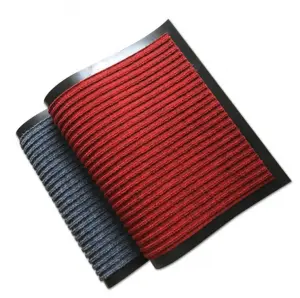 Commercial Office Home Carpet Stripe PVC Backing Door Mat Double Ribbed Entrance Door Mat
