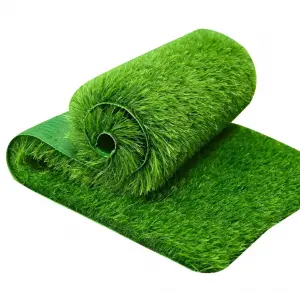 LW-01 Custom size Realistic UV Resistant Faux Grass Turf Rug Patio Lawn Artificial Grass Rug for Indoor Outdoor Balcony Decor
