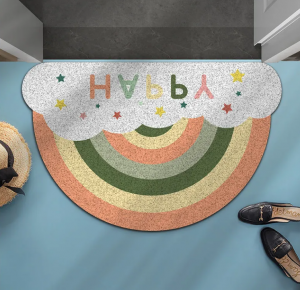 High Quality Rainbow Shaped Back Door Mat Different Size Pvc Mat Floor Mat For Best Price