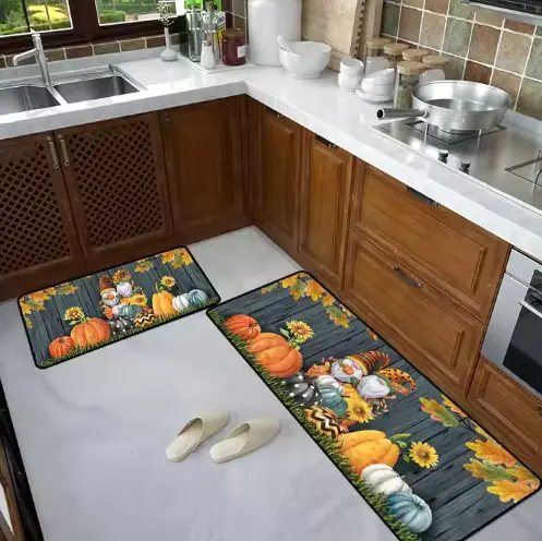 American Style 2 PCS Set Anti Fatigue Kitchen Mats for Floor
