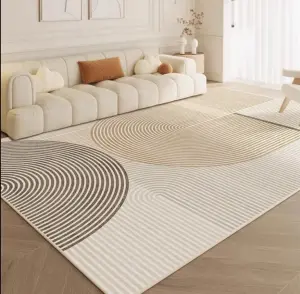 Washable luxury Non-Slip Faux Cashmere Modern fluffy floor Living Room Carpet and Area Rug