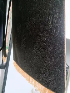 High Quality Crystal Prayer Mat for Muslim Worship Mat Muslim Prayer Rug Clothes and TPE Back DoorMat