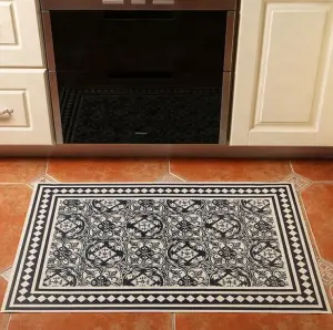 UV Printed vinyl PVC floor mats for kitchen / front door / bedroom, FESTIVAL design