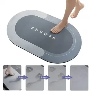 quick dry diatom shower water absorbent floor mat diatomite bath mats quick absorption non slip bathroom rug mat