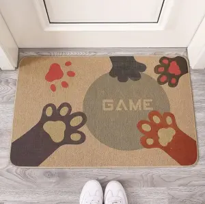 Wholesale Anti-skid Cotton Linen Door Mat Floor Polyester Door Mat Anti-fatigue Kitchen Mat