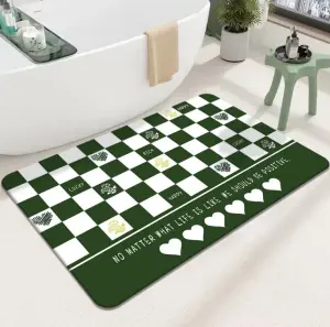 Best Selling Modern Non-Slip Absorbent Diatomite Bath carpet Custom Stone Bathroom Washable Hard Diatomite Stone Bath rugs