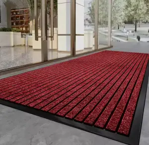 Polypropylene Mud Scraper Carpet Rubber Door Mat for Entrance for Scavenging Dirt and Water