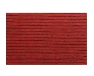 Custom Outdoor Polyester Seven Stripes Rib Doormat Anti Slip Grey Door Mat Entrance Outdoor TPR Floor Mat