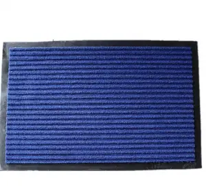 Hot Selling Anti-Slip Entrance Different Color Double Stripes Seven Stripes PVC Backing Door Hotel Floor Mat
