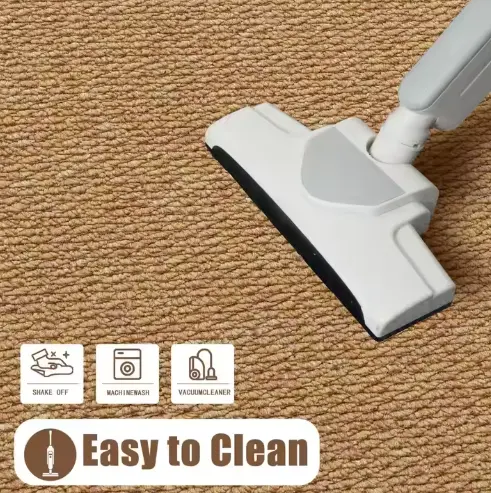Modern Eco-friendly Polypropylene Large Area Rug Easy-to-Clean Custom Synthetic Sisal Carpet for Teen for Home Living 4m Hallway