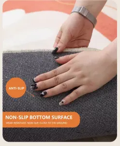 Washable luxury Non-Slip Faux Cashmere Modern fluffy floor Living Room Carpet and Area Rug