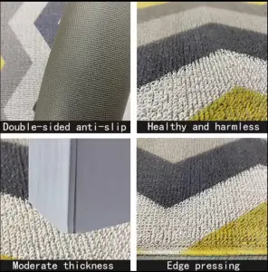 Organic plastic welcome personalized blank jacquard sublimation pvc front entrance custom door mat