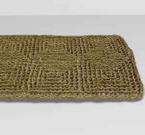 Stylish Seagrass Floor Door Mat for Indoor and Outdoor Use – Durable and Eco-Friendly Entrance Rug with Non-Slip Backing