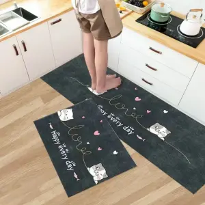 Crystal Velvet Home And Kitchen Floor Cushion Mats Long Strip For Floor Mat Carpet