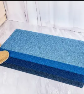 Automotive eco-friendly high quality different color stripe pvc floor coil mat roll mat