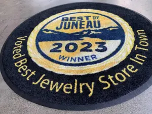Custom Logo Mat Free design Doormat PVC Spaghetti Coil Mat Entrance Mats Nylon Carpet