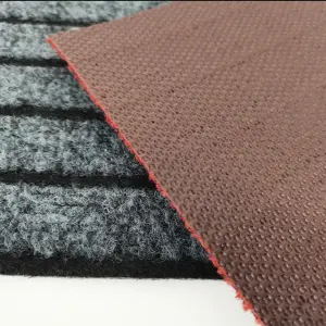 Large Seven Striped Outdoor Indoor Entrance Doormat Low Profile Home Carpet Door Mats with Anti-Skid TPR Back