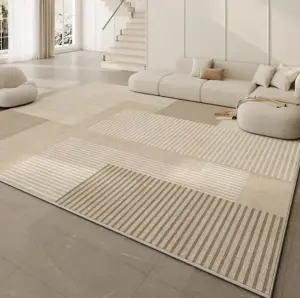Washable luxury Non-Slip Faux Cashmere Modern fluffy floor Living Room Carpet and Area Rug