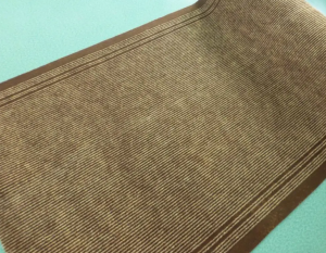 Factory Supply Anti-slip 100% Polyester PVC Single Ribbed Striped Door Mat