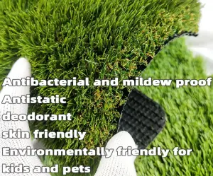 Premium Synthetic Artificial Grass Turf Natural and Realistic High Density Faux Grass Turf