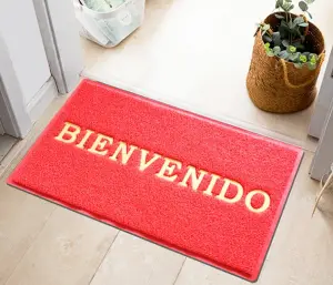 anti-slip waterproof custom embossed logo entrance mats pvc coil doormats indoor front welcome outdoordoor mats