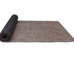 Wholesale New Product Floor Sports Jute Mat Non-slip Natural Linen Rubber Yoga Mat