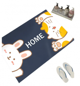 Anti Slip Diatomite Bath Mat Bathroom Water Absorbent Rug Set Rubber Door Mats Diatom Mud Floor Mat Kitchen Carpet