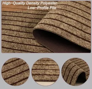 American Hot Sale Welcomed Seven Striped Mat with TPR Backing PVC Backing Widely Used Indoor Outdoor Mat Carpet Rolls
