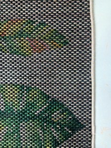 two-tone color Velvet doormat with rubber mat