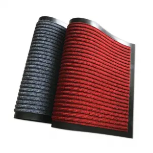 Commercial Office Home Carpet Stripe PVC Backing Door Mat Double Ribbed Entrance Door Mat