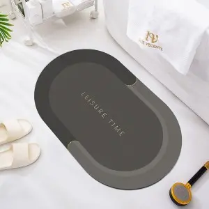 Bath Mat Super Absorbent Non slip Diatom Mud Bathroom Rug Quick Drying Bath Shower Rug Kitchen Entrance Door Mats Home Floor Mat
