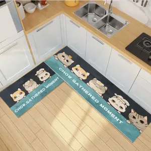 Crystal Velvet Home And Kitchen Floor Cushion Mats Long Strip For Floor Mat Carpet