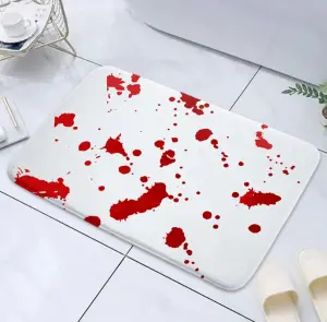 blood bath mat bloody mat doormat floormat custom floor mat custom carpet rug 1 custom area rug