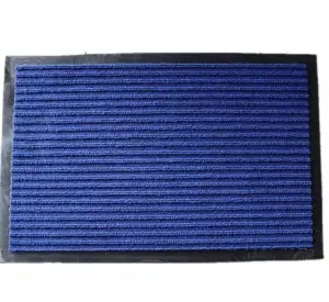 Hot Selling Anti-Slip Entrance Different Color Double Stripes Seven Stripes PVC Backing Door Hotel Floor Mat