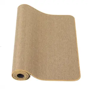 Commercial Custom Solid Color Back Flax Carpet Tiles Living Room Anti Slip Flax Mat Floor Carpets and Rugs Puzzle Mat