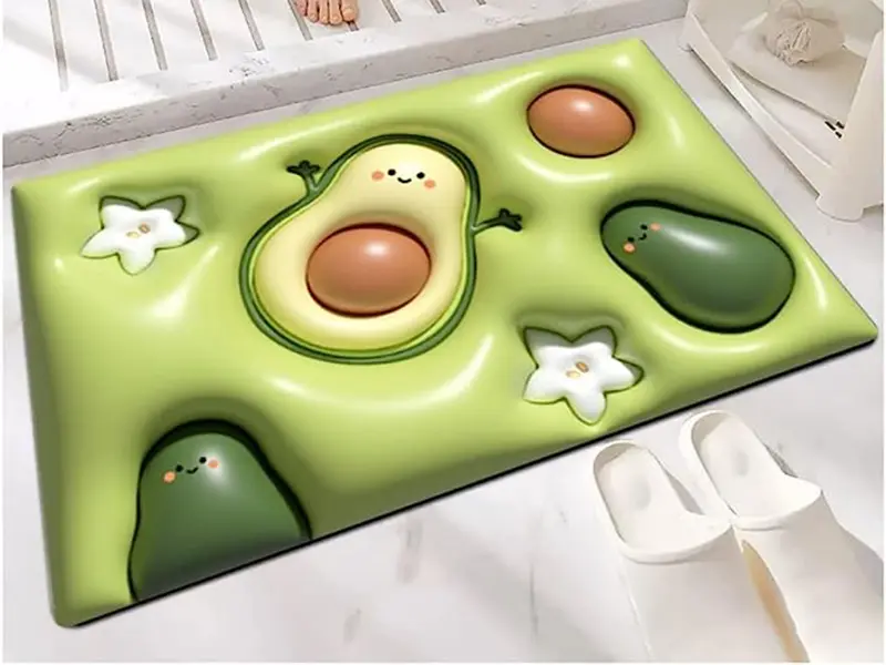 Introducing the revolutionary 3D Vision Bath Mat: a game changer for the bathroom!
