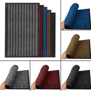 Rugs PVC seven stripe floor mat Household dustproof water absorption Household floor mat Door Mat Carpet