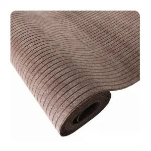 Customized size seven ribbed striped TPR backed doormats outdoor custom floor mats welcome mat