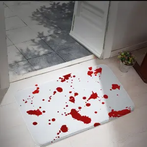 blood bath mat bloody mat doormat floormat custom floor mat custom carpet rug 1 custom area rug