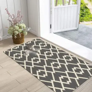Bestselling American retro crossover entrance foot mat, modern home anti fouling home crystal velvet carpet