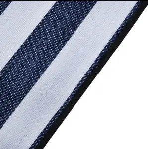 Factory Price Coarse Blue White Striped Comfortable Acrylic Picnic Mat