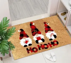 Modern Crystal Velvet Floor Mat Non-Slip Absorbent Foot Pads Bedroom Corridor Entrance Wholesale Christmas Carpet