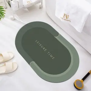 Bath Mat Super Absorbent Non slip Diatom Mud Bathroom Rug Quick Drying Bath Shower Rug Kitchen Entrance Door Mats Home Floor Mat