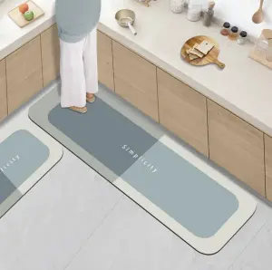 Quick Dry Diatomite Kitchen Mat Long Diatom Mud Absorbent heat insulation dry diatom mud mat floor mat