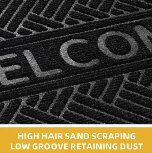 Durable Front Door Mat Outdoor Indoor Welcome Mat Non Slip Outside Door Mats