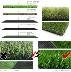 Cheap Garden Artificial lawn Landscape Artificial Grass Outdoor Event Wall Roof Balcony Green Artifical Grass Turf Carpet
