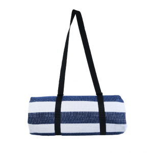 Factory Price Coarse Blue White Striped Comfortable Acrylic Picnic Mat